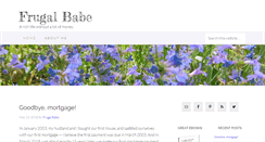 Desktop Screenshot of frugalbabe.com
